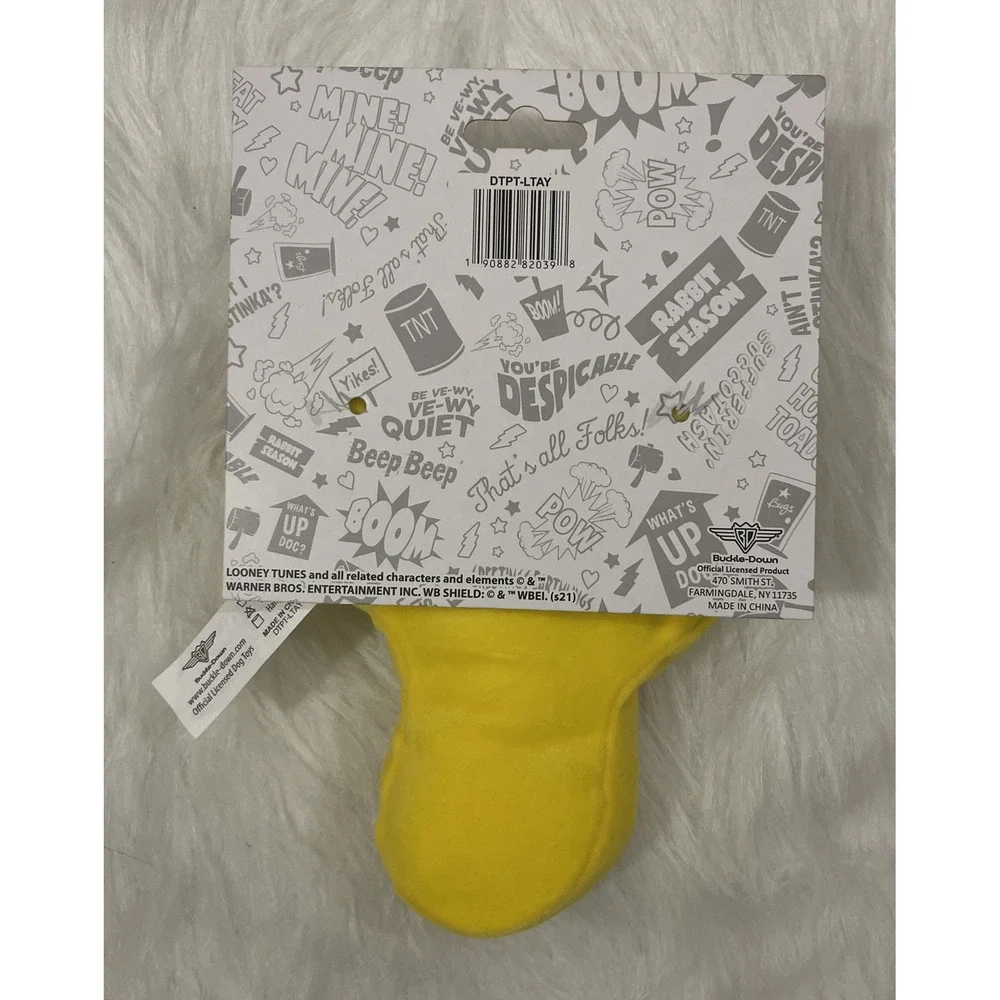 NEW! TWEETY BIRD DOG TOY LOONEY TUNES PLUSH w/ SQUEAKER LICENSED